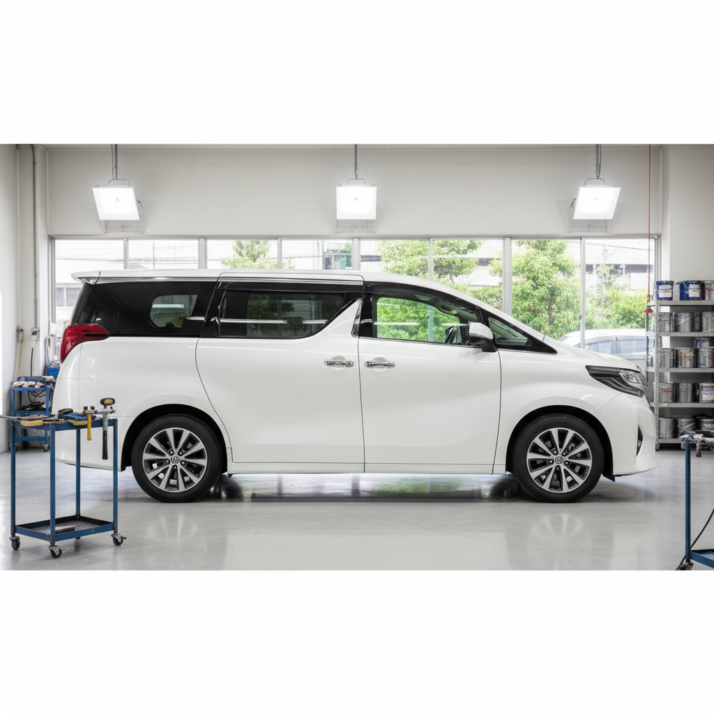 ドアへこみのアルファード